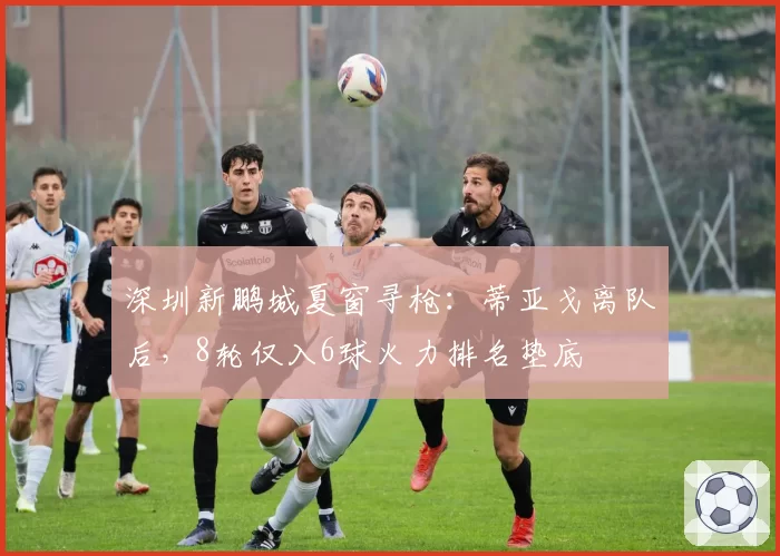 深圳新鹏城夏窗寻枪：蒂亚戈离队后，8轮仅入6球火力排名垫底